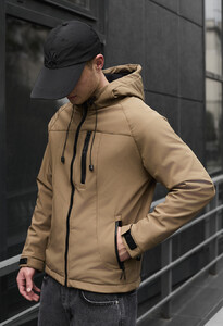 Фото - Светло-коричневая мужская куртка Staff di light brown - Men box