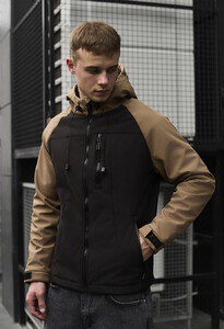 Фото - Двухцветная куртка для мужчин Staff di light brown & black - Men box