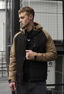 Фото - Двухцветная куртка для мужчин Staff di light brown & black - Men box