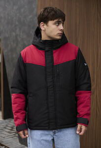 Фото - Куртка чорно-червоного кольору Staff ani black & red - Men box