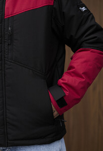Фото - Куртка чорно-червоного кольору Staff ani black & red - Men box