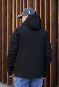 Фото - Базова чоловіча куртка Staff soft shell lokk black - Men box