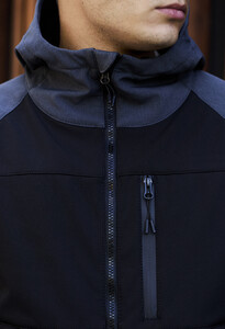 Фото - Двоколірна куртка Staff soft shell lokk black & gray - Men box