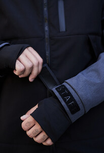 Фото - Двоколірна куртка Staff soft shell lokk black & gray - Men box