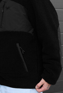 Фото - Молодіжна хутряна куртка Staff tixa black - Men box