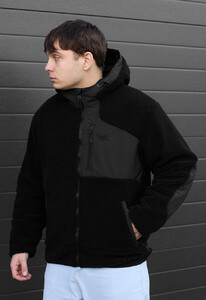 Фото - Молодіжна хутряна куртка Staff tixa black - Men box