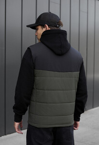 Фото - Мужская двухцветная жилетка Staff flox khaki & gray - Men box