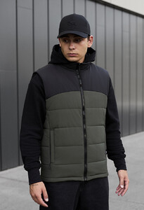 Фото - Мужская двухцветная жилетка Staff flox khaki & gray - Men box