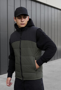 Фото - Мужская двухцветная жилетка Staff flox khaki & gray - Men box