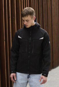 Фото - Повсякденна чоловіча куртка Staff soft shell bu black - Men box