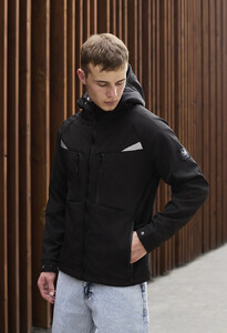 Фото - Повсякденна чоловіча куртка Staff soft shell bu black - Men box