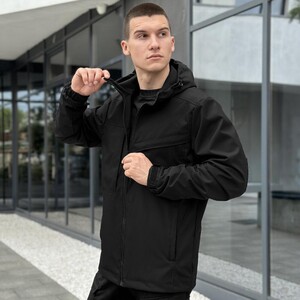 Фото - Універсальна чоловіча куртка Pobedov Shum чорного кольору - Men box