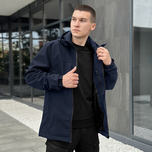 Фото - Демісезонна темно-синя куртка Pobedov Shum - Men box