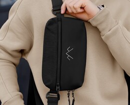 Фото - Мужская бананка Pobedov Practical в черном цвете - Men box