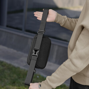 Фото - Мужская бананка Pobedov Practical в черном цвете - Men box