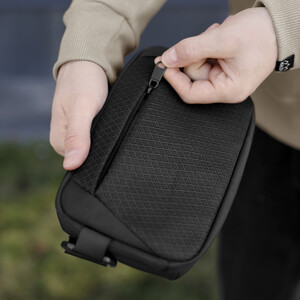 Фото - Мужская бананка Pobedov Practical в черном цвете - Men box