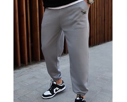 Фото - Брендированные спортивные штаны Staff al light gray - Men box