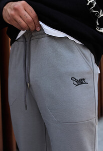 Фото - Брендированные спортивные штаны Staff al light gray - Men box