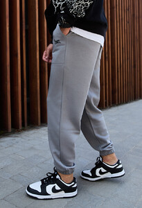 Фото - Брендированные спортивные штаны Staff al light gray - Men box