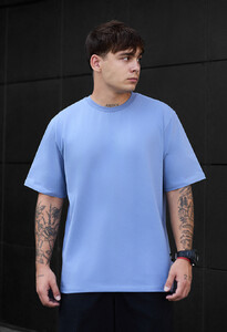 Фото - Світло-синя футболка Staff light blue oversize - Men box