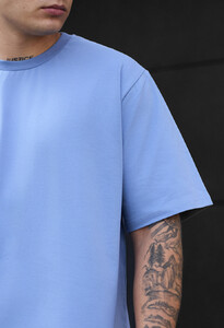 Фото - Світло-синя футболка Staff light blue oversize - Men box