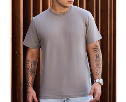 Фото - Однотонна сіра футболка Staff grey basic - Men box