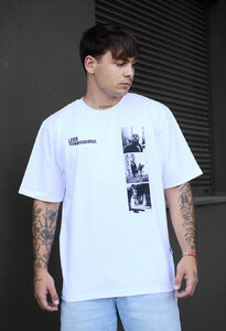 Фото - Молодежная белая футболка Staff professional oversize - Men box