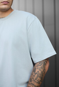 Фото - Мужская оверсайз футболка Staff light gray oversize - Men box