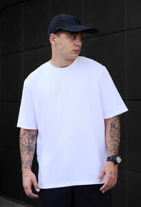 Фото - Футболка в стилі оверсайз Staff white oversize - Men box