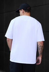 Фото - Футболка в стилі оверсайз Staff white oversize - Men box