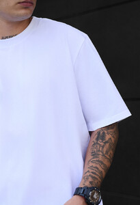 Фото - Футболка в стилі оверсайз Staff white oversize - Men box