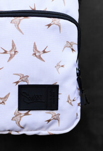 Фото - Барсетка белого цвета с птицами Staff birds - Men box