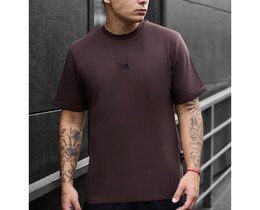 Фото - Чоловіча коричнева футболка Staff brown logo - Men box