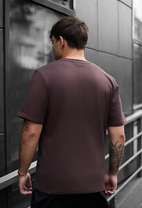 Фото - Мужская коричневая футболка Staff brown logo - Men box