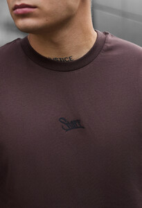 Фото - Мужская коричневая футболка Staff brown logo - Men box