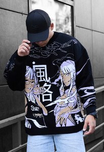Фото - Молодежный оверсайз свитер Staff c5 oversize - Men box