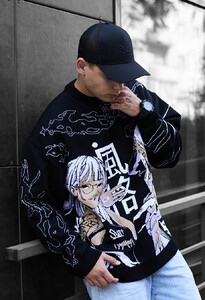 Фото - Молодежный оверсайз свитер Staff c5 oversize - Men box