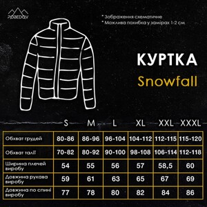 Фото - Зимова куртка Pobedov чорного кольору Snowfall - Men box