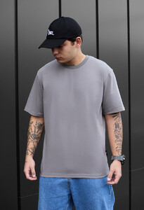 Фото - Футболка в стиле оверсайз Staff gray oversize - Men box