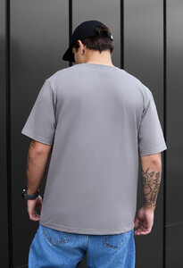 Фото - Футболка в стиле оверсайз Staff gray oversize - Men box