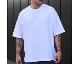 Фото - Біла оверсайз футболка Staff white basic oversize - Men box