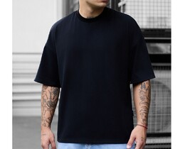 Фото - Базова чоловіча футболка Staff black basic oversize - Men box
