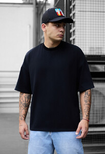 Фото - Базова чоловіча футболка Staff black basic oversize - Men box