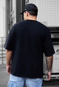 Фото - Базова чоловіча футболка Staff black basic oversize - Men box