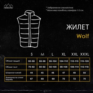 Фото - Чоловіча флісова жилетка Pobedov Wolf чорного кольору - Men box