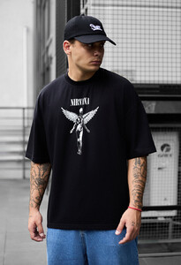 Фото - Молодіжна оверсайз футболка Staff nirv oversize - Men box