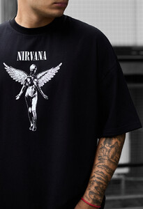 Фото - Молодіжна оверсайз футболка Staff nirv oversize - Men box