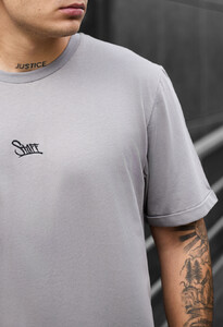 Фото - Сіра футболка з логотипом Staff gray logo - Men box