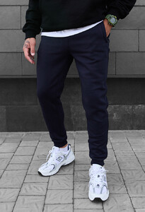 Фото - Зимние темно-синие штаны Staff bex navy fleece - Men box