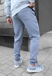 Фото - Утепленные светло-серые штаны Staff dax light gray fleece - Men box